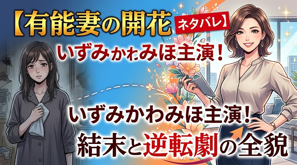 【有能妻の開花 ネタバレ】いずみかわみほ主演！結末と逆転劇の全貌