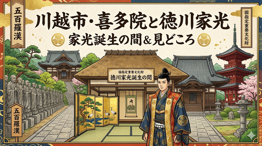 川越市の喜多院と徳川家の関係とは？家光誕生の間や見どころに関するイメージ