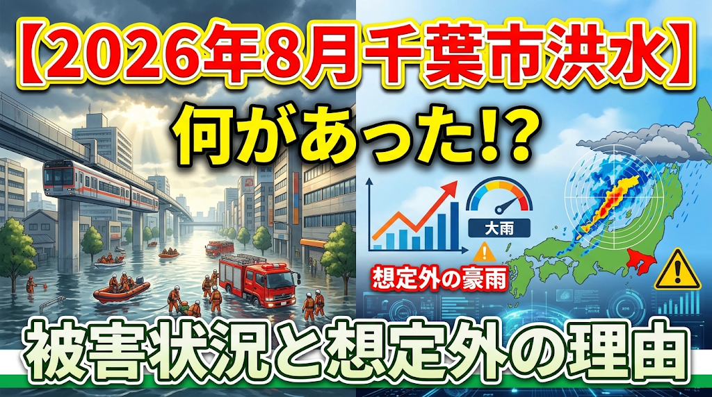 【2026年8月千葉市洪水】何があった？