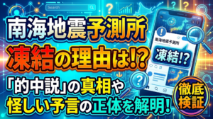 南海地震予測所の凍結理由は？的中説の真相