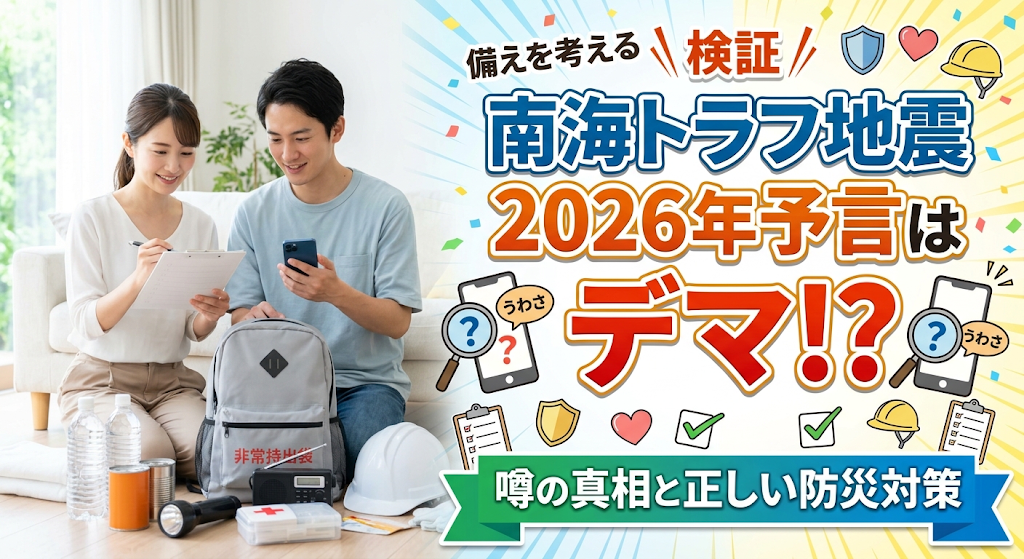 南海トラフ地震の2026年予言はデマ？噂の真相と正しい防災対策