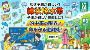 線状降水帯の予測が難しい理由とは？的中率の限界と命を守る避難術