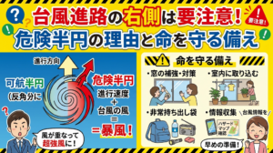 台風進路の右側は要注意！危険半円の理由と命を守る備え
