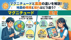 マグニチュードと震度の違いを解説！地震の規模と揺れはどう違う？