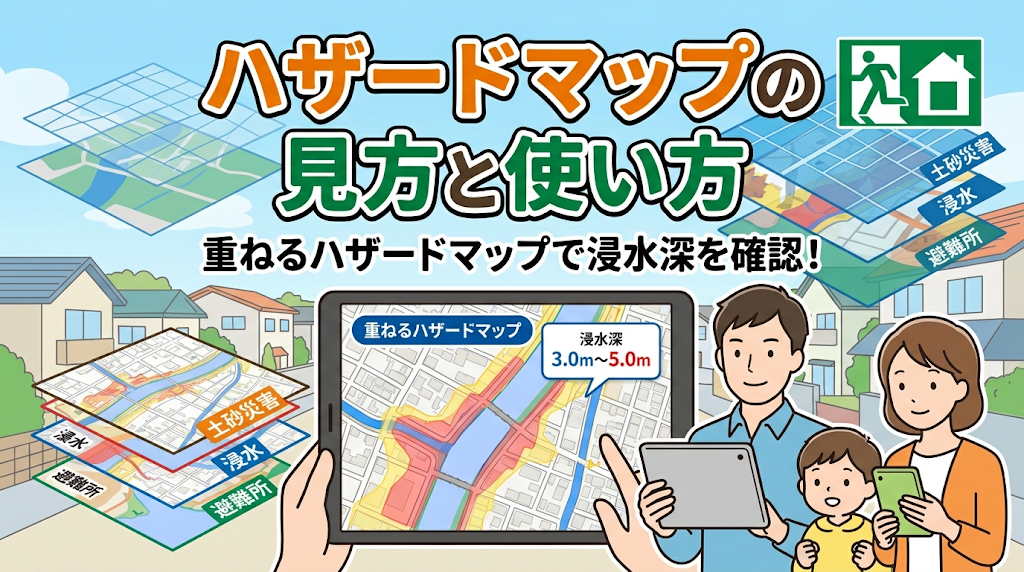 ハザードマップの見方と使い方