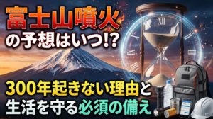 富士山噴火の予想はいつ？300年起きない理由と生活を守る必須の備え