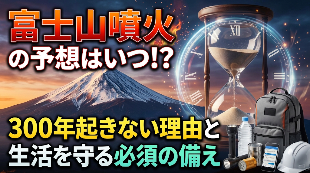 富士山噴火の予想はいつ？300年起きない理由と生活を守る必須の備え