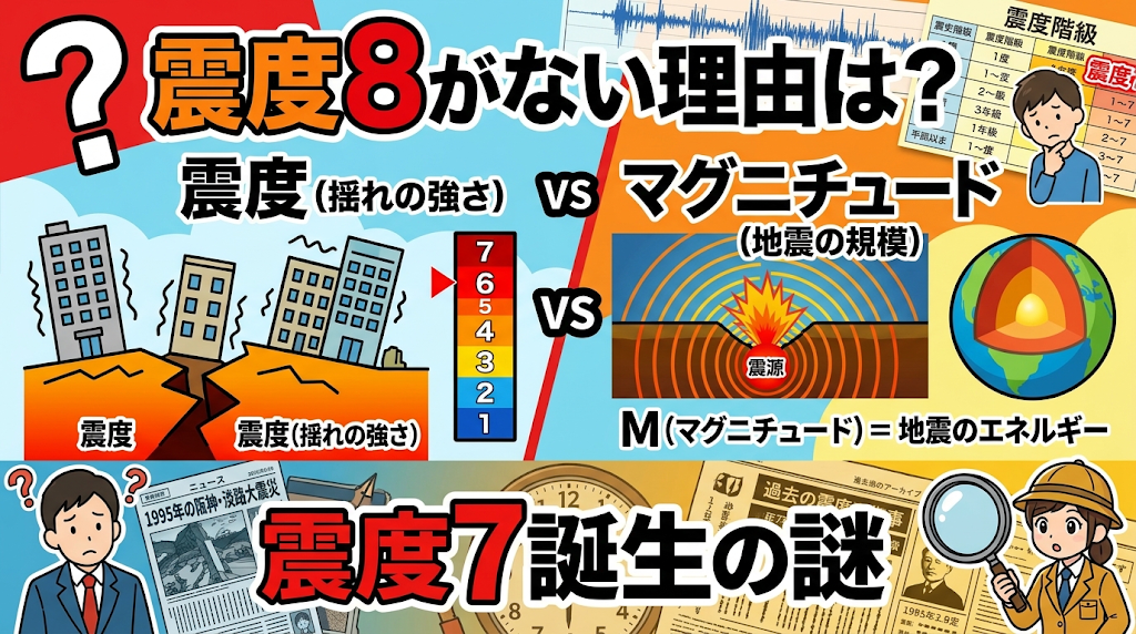 震度8がない理由は？マグニチュードとの違い、震度7誕生の謎